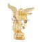 Factory wholesale gold plated zinc alloy epoxy enamel Christmas angel brooch