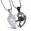 Fine Jewelry Wholesale Couples Breakable Heart Pendant Necklace