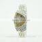 latest lady luxury quartz MOP dial crystal watch