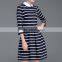 2016 Alibaba China Wholesale Cheap Striped Girl Dress Puffy Dress For Women