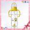 New product high quality manufacture glass baby feeding bottle with thermometer