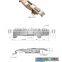 SK3-027 cabinet draw toggle latch lockable Hasp