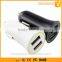 With Led Light Dual Port Horn Shape Car Charger Holder