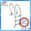 Factory supply 3 steps swimming pool stainless steelstep ladders