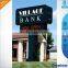 Unique design for bank pylon sign
