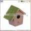 Shuanglong supply natural color Miniature Wooden Birdhouses