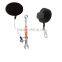 Spring loaded cable retractor, retractable safety steel tool lanyards