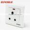 British standard white PC panel 15A wall switch with indicator light