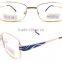 New design full rim silver color with black paint men and women cheap metal eyewear optical frames                        
                                                Quality Choice
