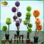 hot sale artificial topiary glass ball frame