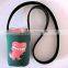 promotional insulated neoprene magnetic collapsible can cooler with hanyard