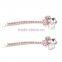 Hair Jewelry 18K Gold Plated Flower Shaped Hair Pin for Women