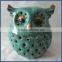 Best selling cute antique green ceramic owl ornaments