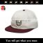 2015 white 6 panels snapback cap with embroidery fashion cap