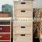 Handmade furniture wooden cabinet with wood drawers