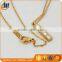 Fashion Stainless steel clear crystal necklace