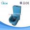 Soft closet toilet seat covers and flushing valve china factory toilets in blue color
