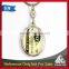 Custom design round shape promotion logo zinc alloy keyring