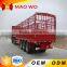 MAOWO 20ft 40ft Tri-axle Flatbed Trailer With Container Lock For Sale