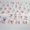 Valentines' day floral nail art stickers holiday rose flower custom nail art decals suppliers