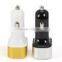 Aluminum Panel 3 port usb car charger 5V 6A for mobile