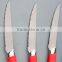 4 pcs steak knife with rubber handle silicon steak knife silicon set