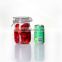0.7L High quality glass storage jar/glass jar with metal clip/glass airtight jar