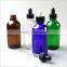 Cobalt Blue Boston Round Glass Bottles with Dropper