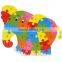 best selling pattern 3d wooden animal puzzle