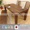 Simple High-quality walnut table for dining room with various kind of wood made in Japan