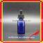 child resistant dropper bottle with blue glass bottle for essential oil with essential oil bottle