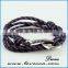 Mens Black Nylon Cord Bracelet Anchor Bracelet Wholesale