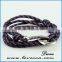 Christ gift hot jewelry mix colors silver hook custom handmade rope bracelet