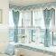sky blue embroidered with new pattern beautiful curtain for living room