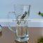 Rock surface shape clear beer glass mug