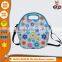 custom food ice lunch bag waterproof insulated full printed neoprene reusable cooler bag