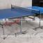 Blue table surface adjustable table Tennis ball machine