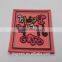 Costom pink silicone rubber patch for outfits