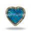 Metal & Glass Heart Knob (Purple)