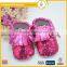 Hot Sale Cotton Leather Shoes With Glisten Paillette Upper Fashion Joint Baby Girl Shoes