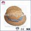 Roll Up Straw Hat With Striped Band