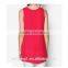 Fashion Raspberry Eyelet Tie Side Top Sleeveless Loose Women Blouse