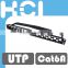 Taiwan Manufacturer 1U 24 Port Cat 6A Unshielded UTP Snap-In Type Discrete Patch Panel