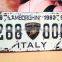 3D Aluminum plate car number license Aluminum/Tin board with back self adhesive