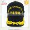 2016 fashionable baseball cap six panel 3D embroidery patch logo custom baseball cap