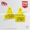 ear tag for cattle ISO certificate 78*56 mm