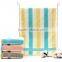 Stripe bath face square towel set