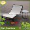 Outdoor use aluminum Texti fabric lounge chairs table set