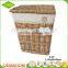 Wholesale high quality customized lined wicker cotton decoration of the dirty laundry basket