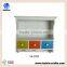 Kitchen Wall Hanging Cabinet Shelf with 3 Colorful Drawers
